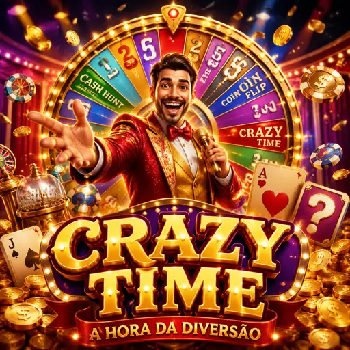 Moeda gigante girando no ar na rodada bônus Coin Flip do Crazy Time