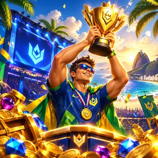 arena de e-sports com telões e jogadores competindo