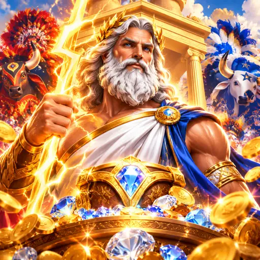 Símbolos vencedores explodindo e novos símbolos caindo na grade do Gates of Olympus